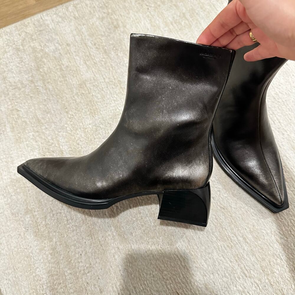 Vagabond Metallic Ankle Boots - Picture 11 of 14